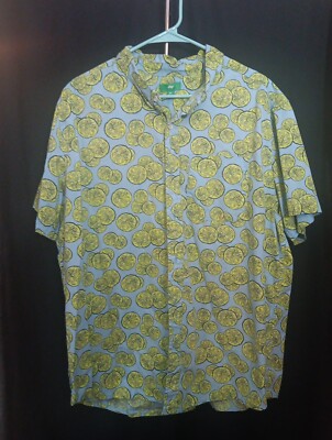 Dip Mens Button-up Lemons Shirt Size XLT-image