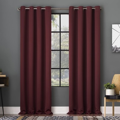 Soho 2-pack Blackout Energy Efficient Grommet Curtain Panel Pair, 54