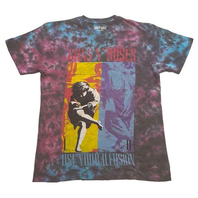 Guns N' Roses Use Your Illusion  Dye Wash Dip Dye T Shirt-image