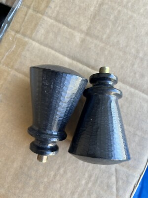 Pottery Barn Cast Iron Tapered Finial one set .75”-image