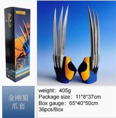Deadpool 3 Halloween Prop Wolverine Cosplay 1:1 Claw Wearable Xmas Kid Toys Gift-image