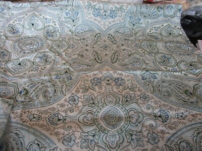 Pottery Barn Blue Jacquard Paisley King sham New wo tag-image