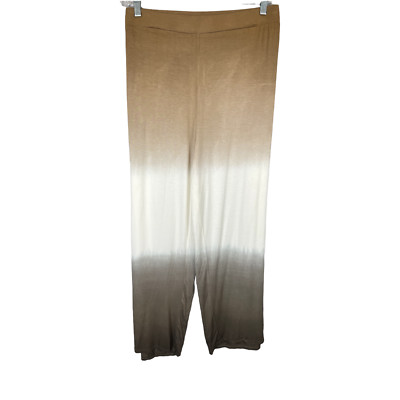 Attitudes by Renee Women's Regular Dip Dye Knit Pants Safari Taupe Large Size-image