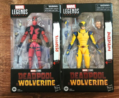 Hasbro Marvel Legends MCU Deadpool & Wolverine (Yellow Suit) Lot MIB-image