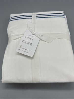 Pottery Barn Duvet Cover Percale King/Cal King 108