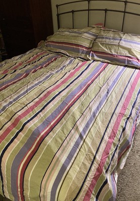 Queen Pottery Barn Duvet W 2 Pillow Shams And Comforter Clips-image