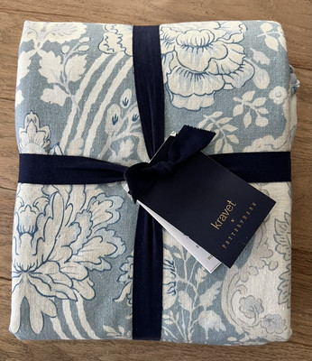 Pottery Barn KRAVET ARBORETUM PETITE FLORAL Duvet Cover Only.  Full Queen NWT-image