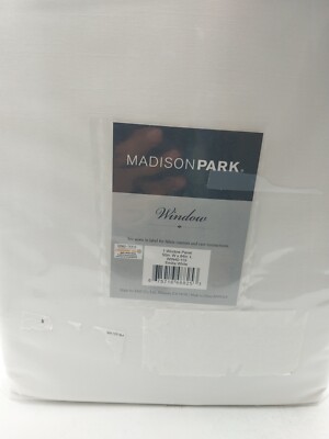 Madison Park Emilia Twist Tab Lined Window Curtain Panel 50in x 84in L-image