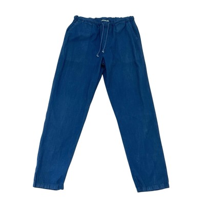 Industry of All Nations Indigo Pull-On Cotton Drawstring Pant 12 Dips size Large-image
