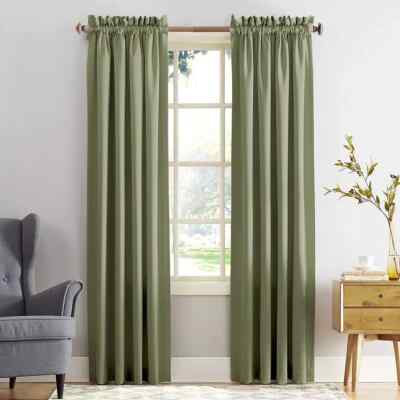 Sun Zero Gramercy Room Darkening Rod Pocket Curtain Panel Set 4pc  $179.96-image