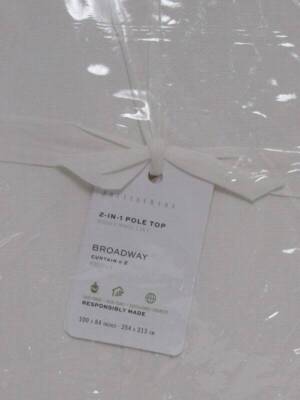 Pottery Barn Broadway Curtain-Set /2, Light Filtering 100