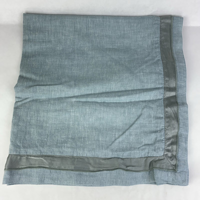 Pottery Barn Light Blue Linen w/ Satin Edge Euro Pillow Sham-image