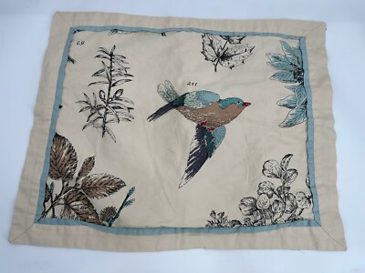 Madison Park Quincy Pillow Sham Regal Bird Pattern 28” X 22”-image