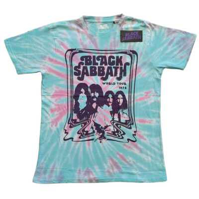 Black Sabbath. - World Tour '78 - Dip Dye Green t-shirt-image