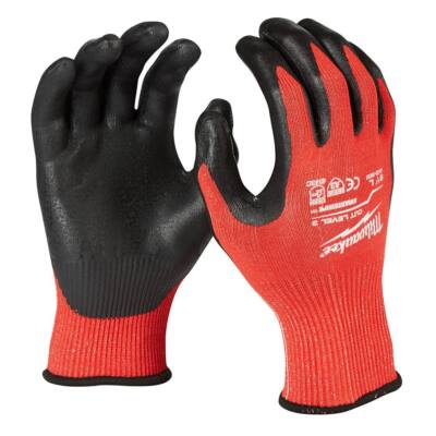 Milwaukee 48-73-8632 Large Cut Level 3 Nitrile Dipped Gloves-image
