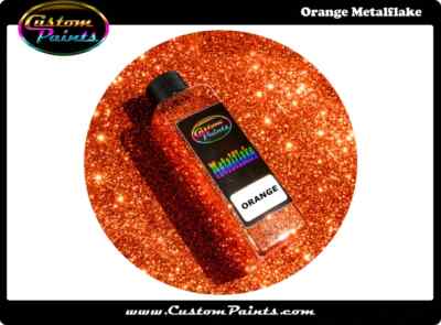 ORANGE Metal Flake 2oz Large - .015 Hex, Custom, HOK, Automotive plasti dip -image