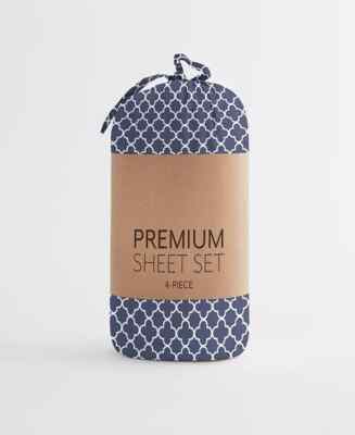 ienjoy Home The Timeless Classics Premium Ultra Soft Pattern 4 Pc Set Queen-image