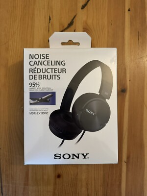 Sony MDR-ZX110NC Wired Over the Ear Headphones - Black-image