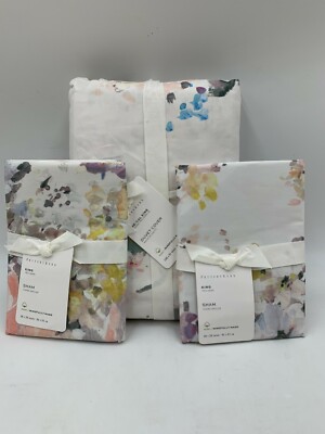 Pottery Barn Kinsley King California King Duvet Cover w/ 2 King Shams #N206-image