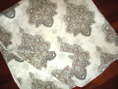 POTTERY BARN Serrano BROWN GREEN RUST BEIGE (1) FULL/QUEEN DUVET 88 X 86-image