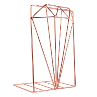  Book Wrought Iron Bookshelf Bookends Vertical Organizer Student-image