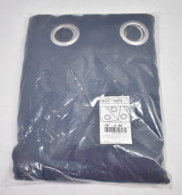 Nicetown Blackout Curtain Panels Window Grommets 2 Panels Navy Blue 34
