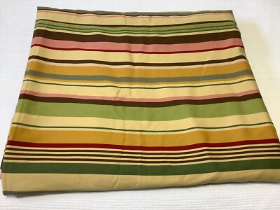 POTTERY BARN Duvet Cover Duncan KING Stripe Heavy Thick Cotton-image