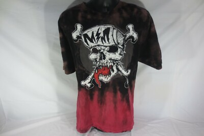 Acid Wash - Metal Mulisha - Red Dip dye t-shirt - Size Extra Large-image