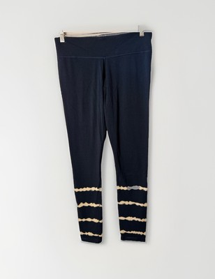 Tasc Performance Leggings Womens Large Blue Dip Dye Organic Cotton Bamboo-image