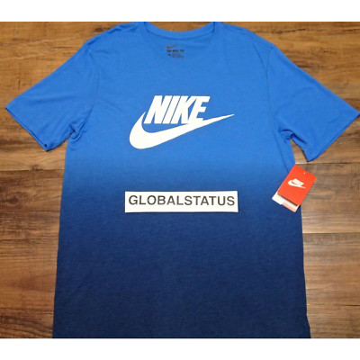 NIKE DIP DYE FUTURA BLUE WHITE OMBRE SHIRT BASKETBALL SZ XL ( 811565-435 )-image