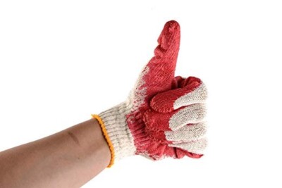 Large Work Gloves, Latex Dipped Nitrile Coated Gloves 250pcs-image