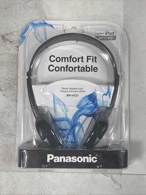 Panasonic NEW Comfort Fit RP-HT21 Stereo Headphones For iPod CD 3.5 mm Plug-image