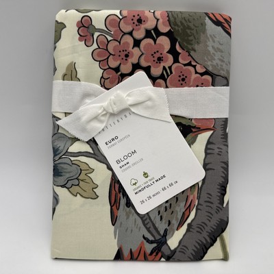 Pottery Barn Bloom Sateen Comforter EURO Sham Floral Multi /#R4A3E-image