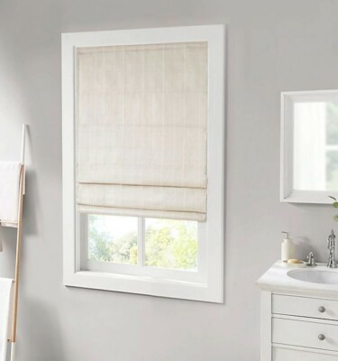 Madison Park Polyester Basketweave Room Darkening Roman Shade MP40-6547-image