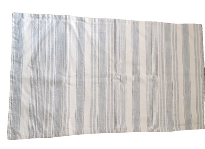 Pair (2) Pottery Barn king shams woven Hawthorn Stripe  37