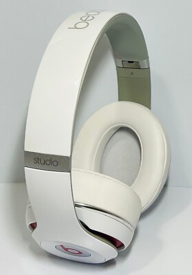  Beats by Dr Dre Studio 2.0 ✅️WIRED On-Ear  headphones White (IT'S NOT WIRELESS)-image