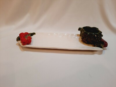 Mudpie Large Chip and Dip Artichoke Vegetable Serving Dish 2012 Catering-image