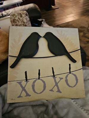 Pela Studio XOXO Love Birds Metal Wall Hanging -image