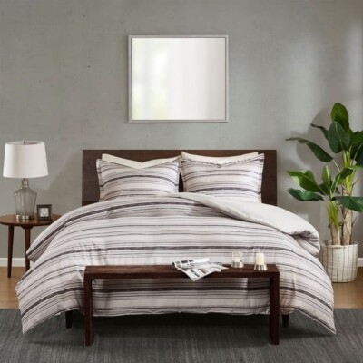 Madison Park Meir Indigo 3 Piece King Cotton Printed Duvet Cover Set-image