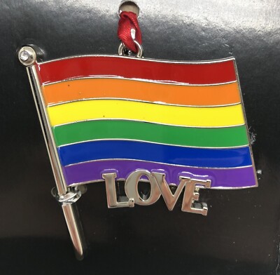 Regent Square Studio Design LOVE Pride Flag  Christmas Ornament LGBTQ+ Ally Gift-image