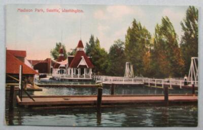 Madison Park, Seattle, WA Washington Postcard (#8265)-image