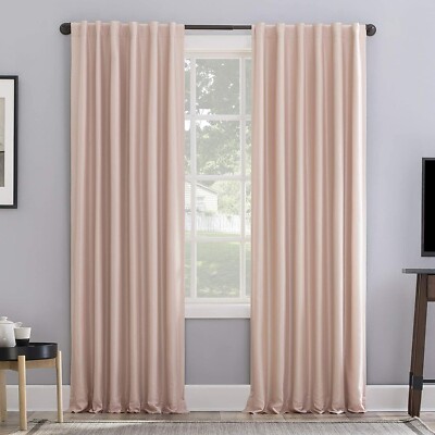 Sun Zero Evelina Faux Dupioni Silk Thermal Extreme 100% Blackout Curtain 1 Panel-image