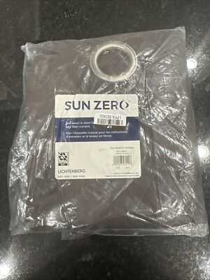 One Sun Zero Panel Grommet Curtain 40in x 84in Lichtenburg - NEW A-image