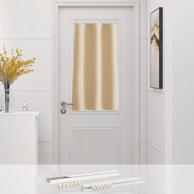 Door Curtains for Kitchen Window, Thermal Insulated Farmhouse Blackout French...-image