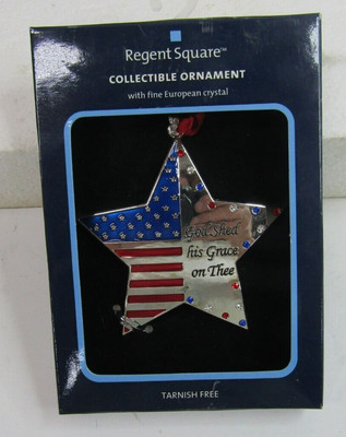Regent Square Studio Design Collectible Ornament American Flag Star-image