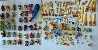 Large LOT Treasure X Action Figures Parts Accessories GOLD Dipped Spider Loot-image