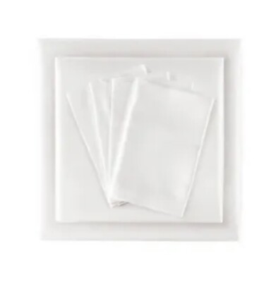 California King Satin Luxury 6pc Sheet Set White-image