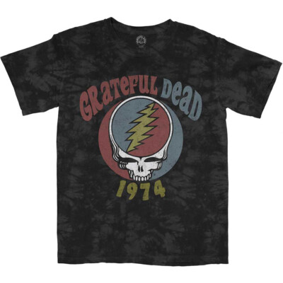 Grateful Dead - 1974 Dip Dye - Grey t-shirt-image