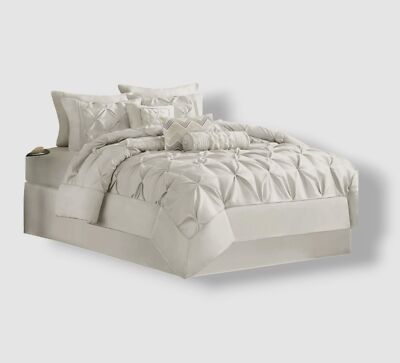 Madison Park White Wilma 7-Piece Comforter Set, King Size-image