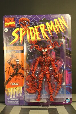 Hasbro Marvel Legends Carnage Spider-Man Retro Target Exclusive Figure Comics 6”-image
